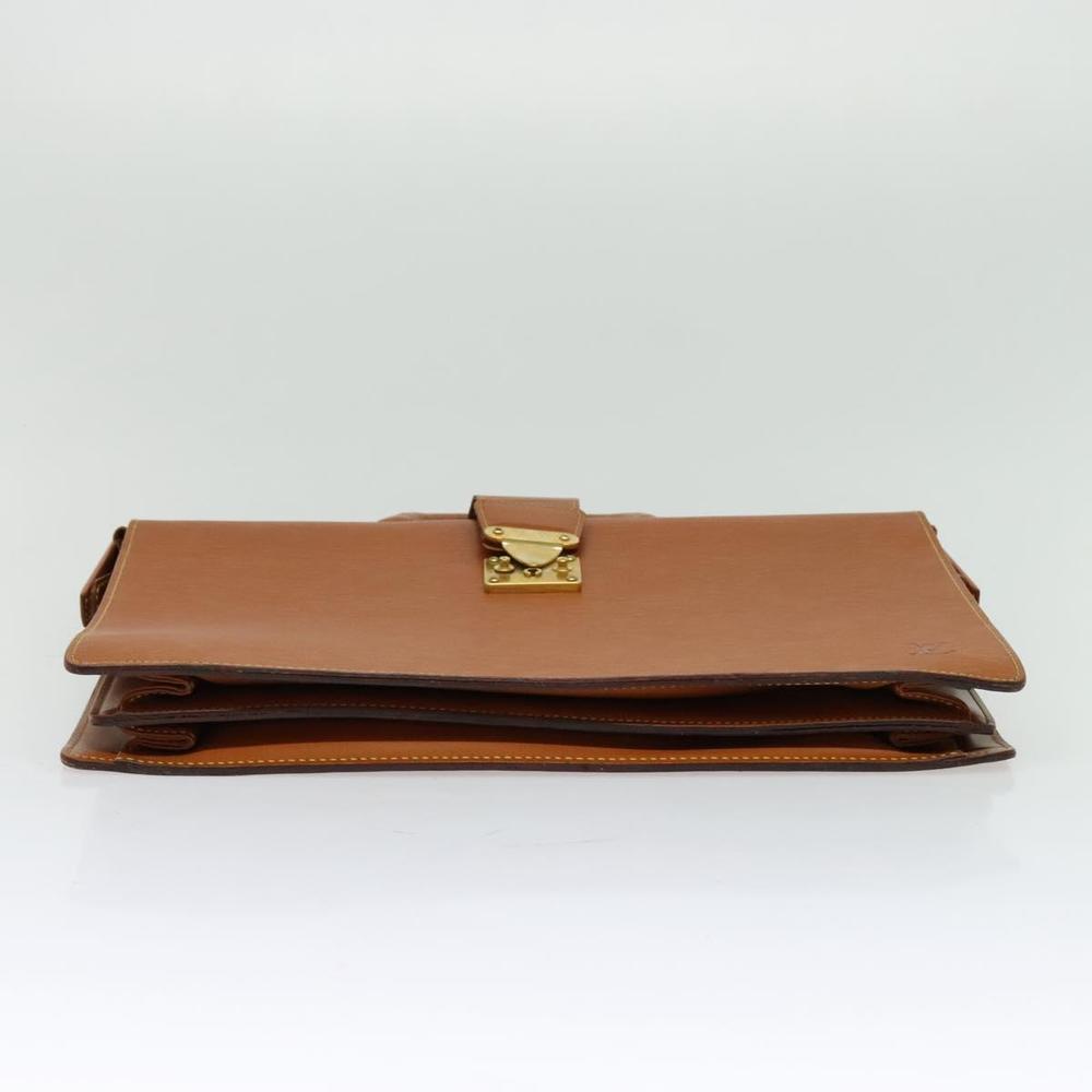 LOUIS VUITTON Epi Serviette Fermoir Business Bag Zipangu Gold M54358 Auth 116738 - Picture 5 of 16